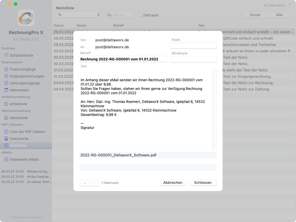 eMail Archiv